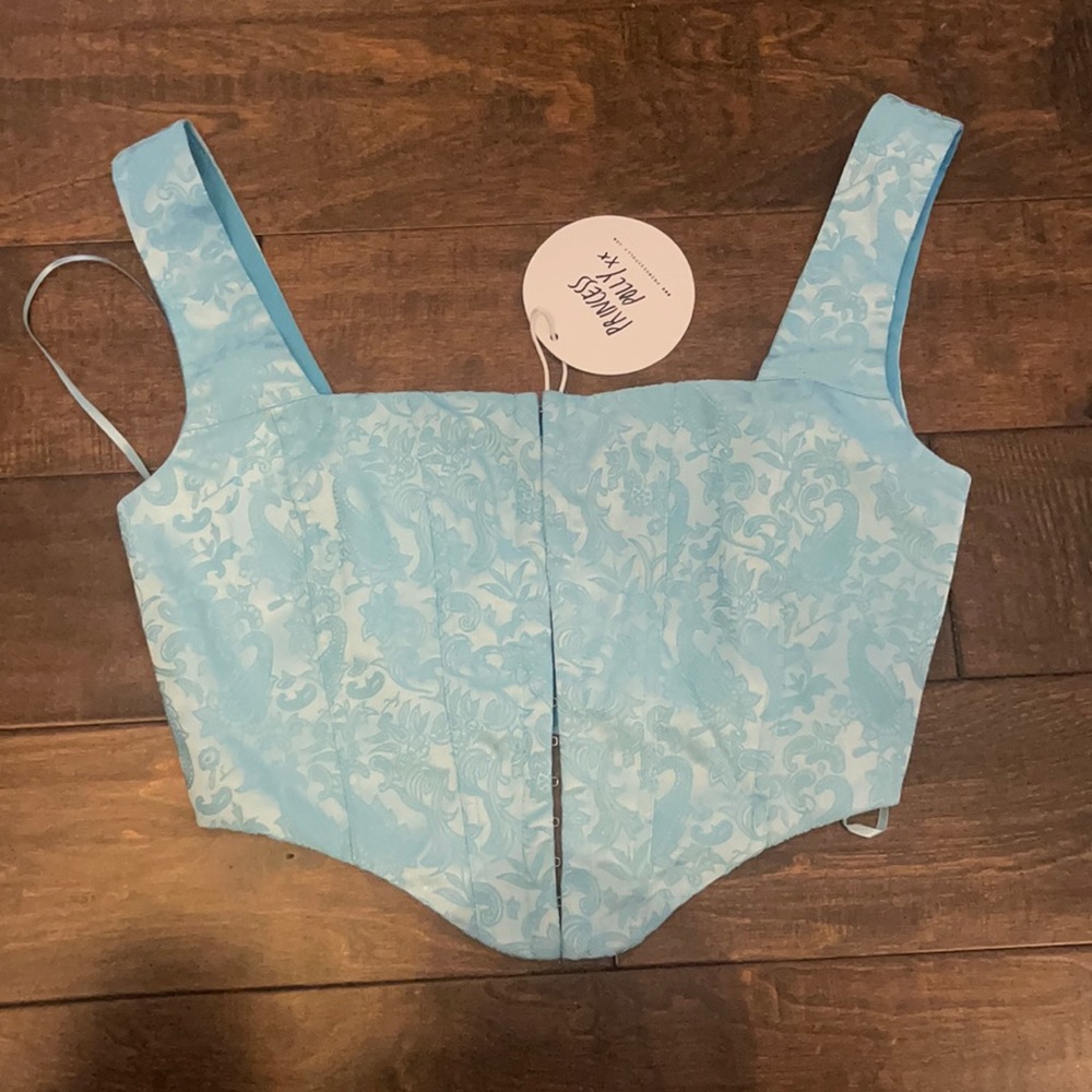 Princess Polly Day Dreaming Blue Top